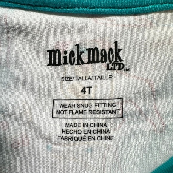 Mick Mack LTD 4T Bamboo Pajama Set Dogs Print Short Sleeve Snug Fit Kids NWT - Picture 3 of 5